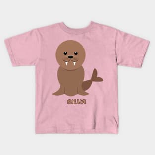 SILVA - The Cute Sea Lion | Funny Seal Kids T-Shirt